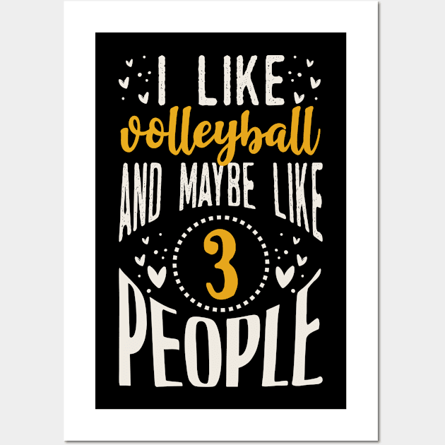 Funny Vollyball Gift Wall Art by Tesszero